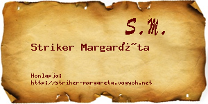 Striker Margaréta névjegykártya